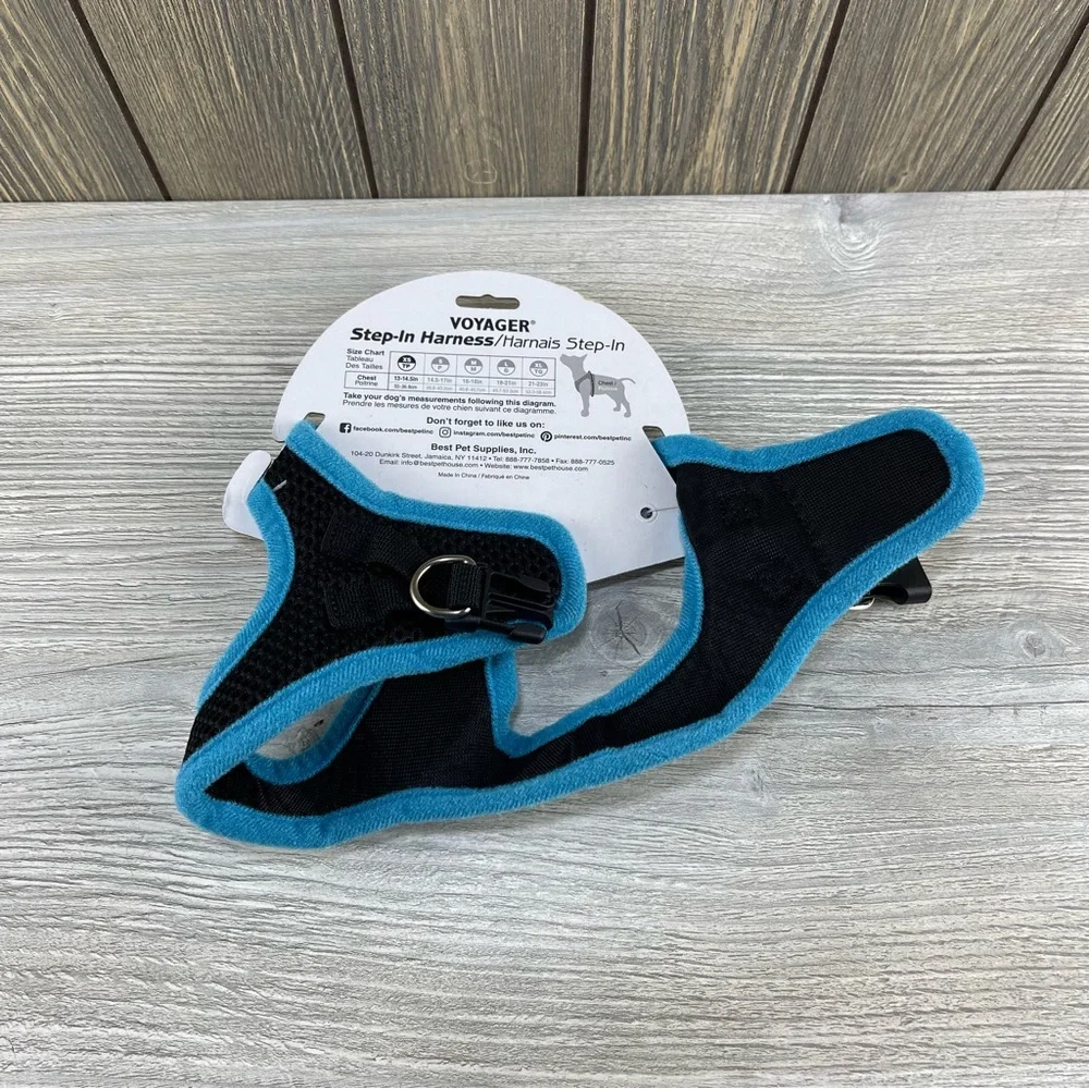 Voyager Step-In Air Dog Harness - All Weather Mesh Blue XS Size For Small Dogs